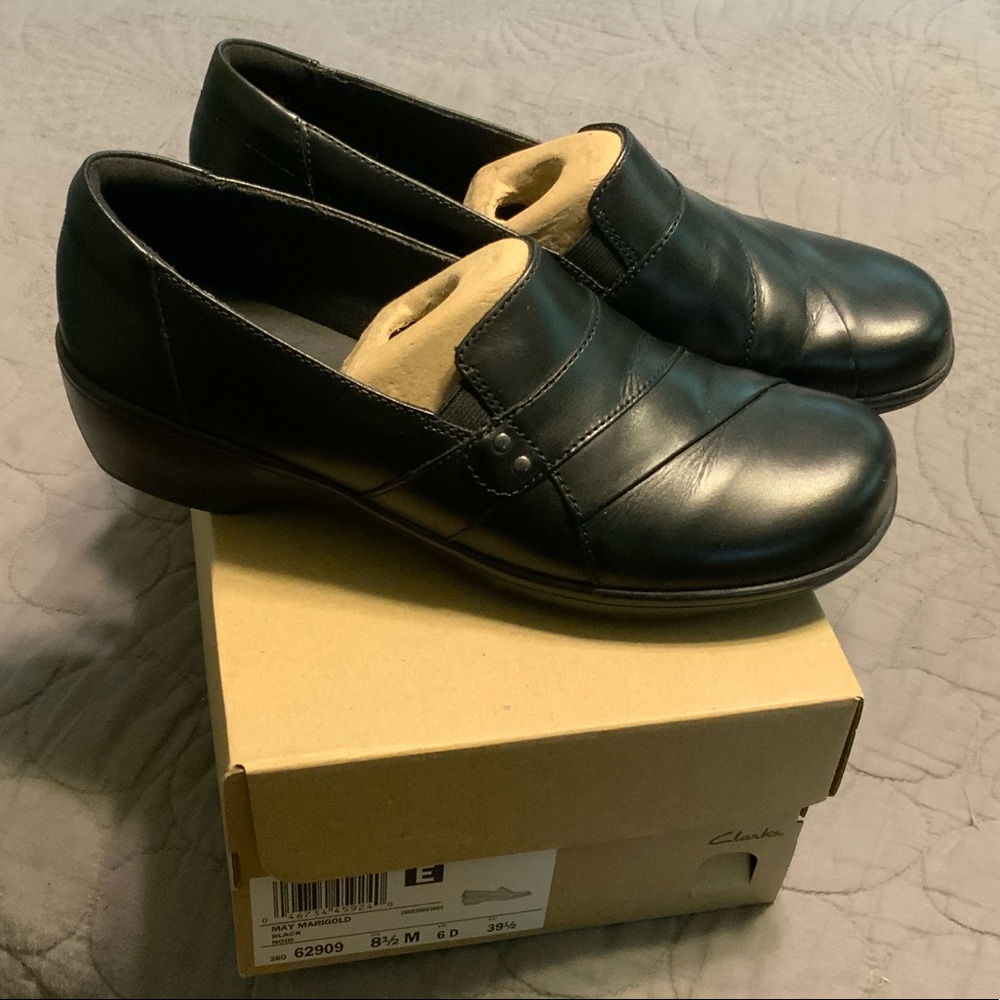 Clarks May Marigold heeled loafers